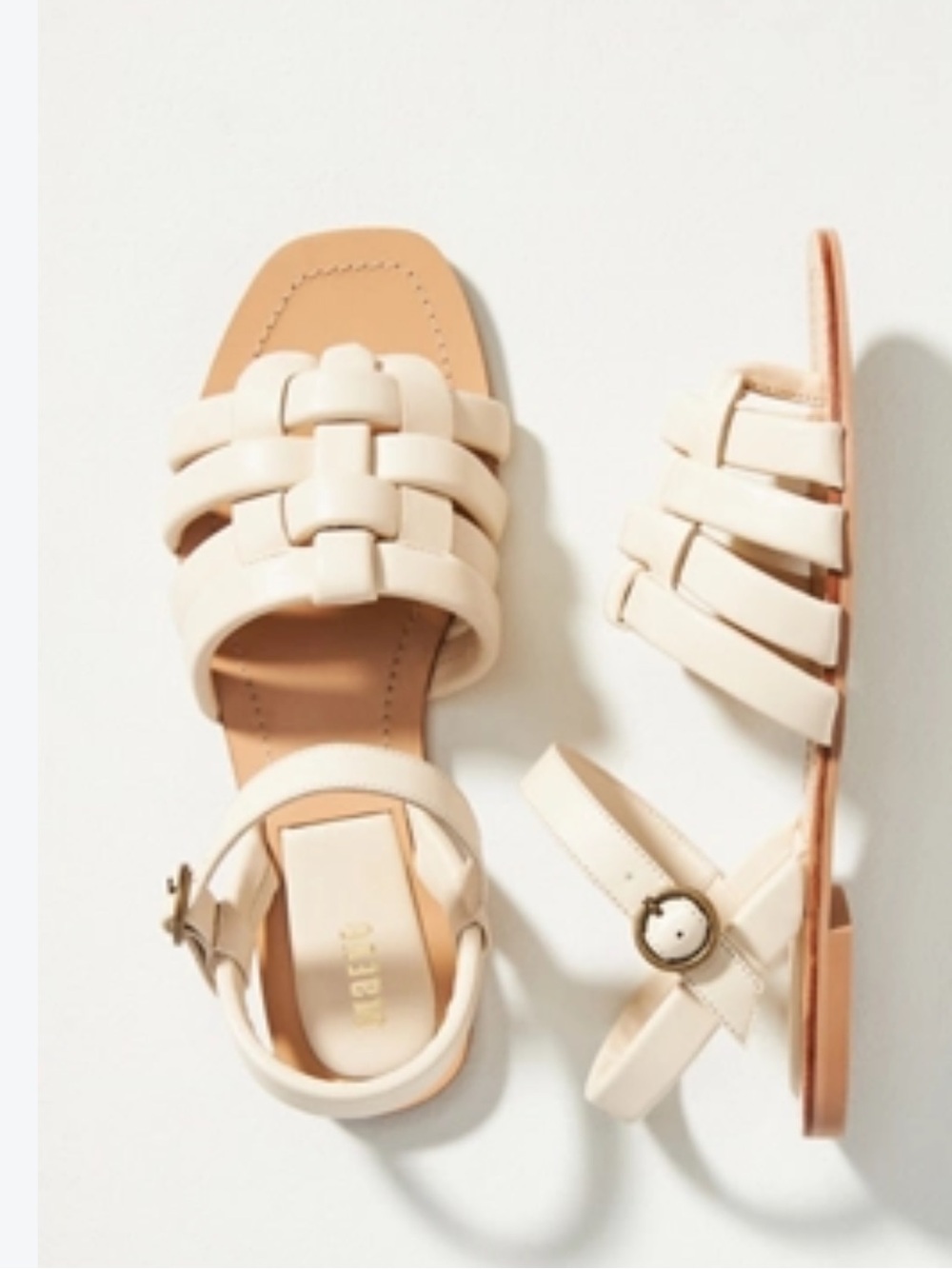 Anthropologie Maeve Woven Puff Sandal Size 8